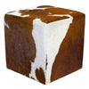 Guernsey Cowhide Square Pouf