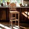 Clarence Honey Starred Barstool - 30 Inch