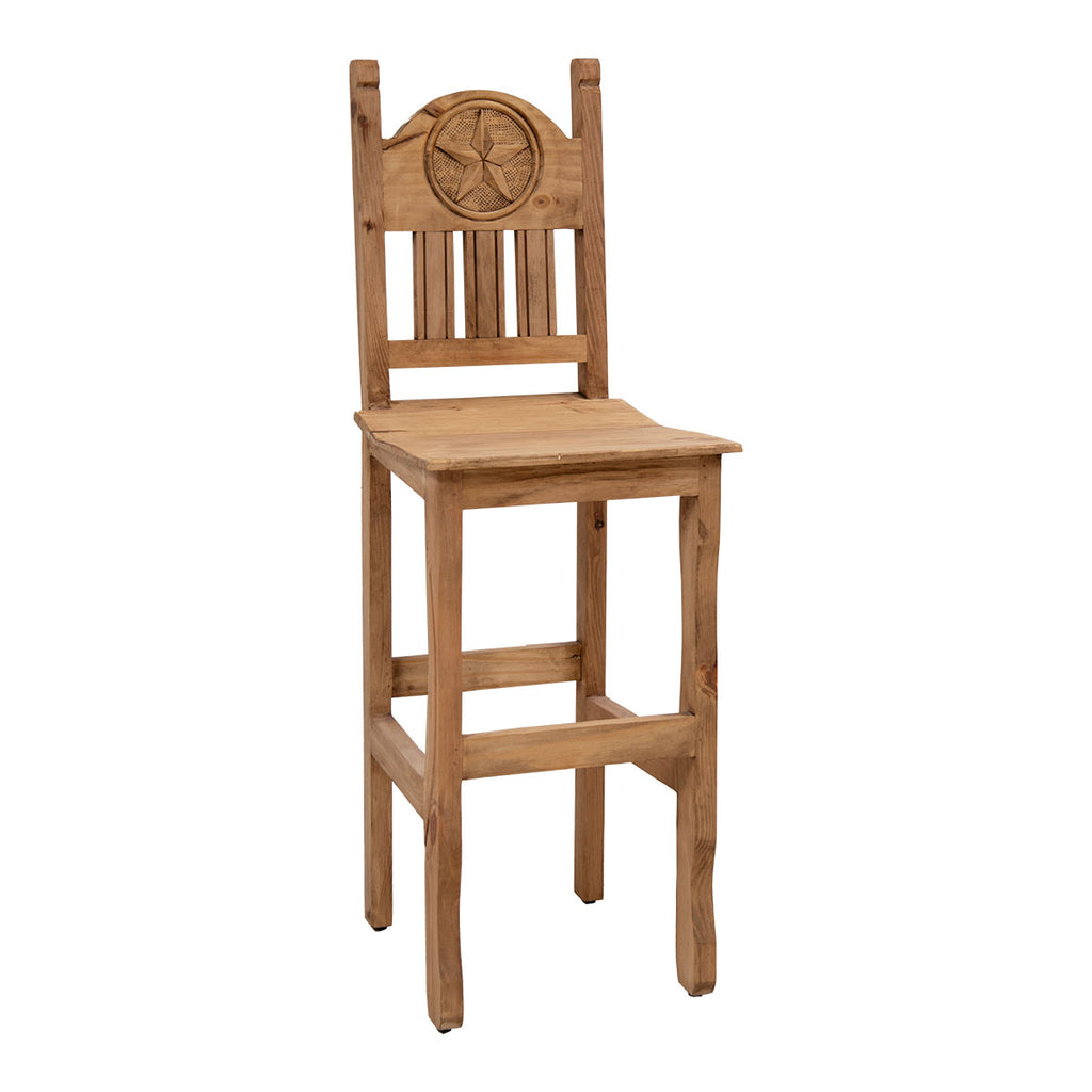 Clarence Honey Starred Barstool - 30 Inch