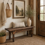 Brown Gathering Bench - 49 Inch