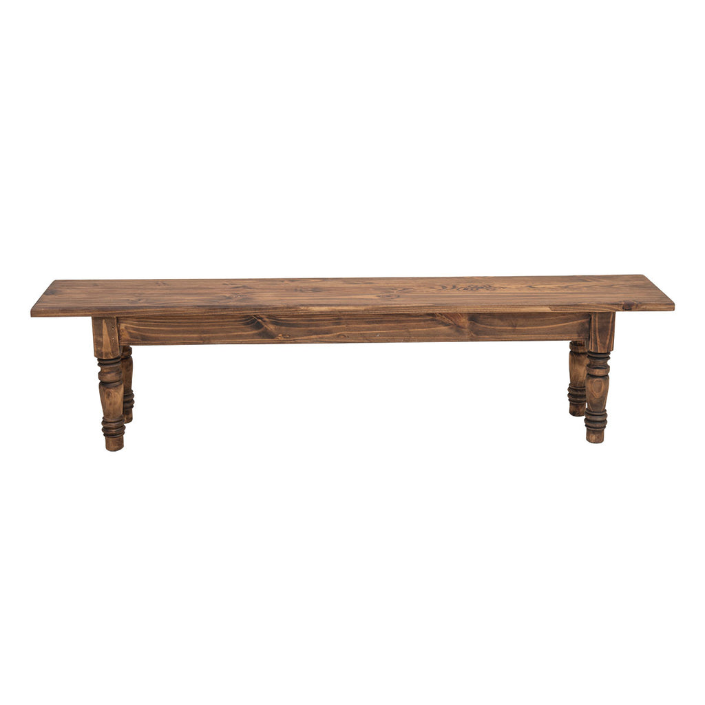 Brown Gathering Bench - 73 Inch