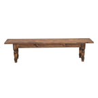 Brown Gathering Bench - 73 Inch