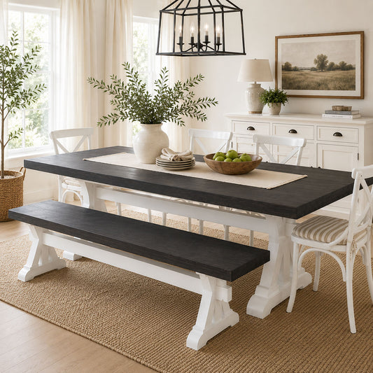 New Canyon Dining Table and Bench