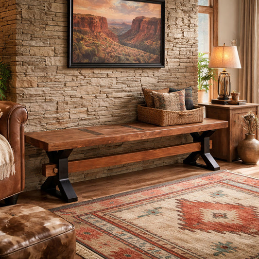 Lakeshore Walnut Bench - 6 Foot