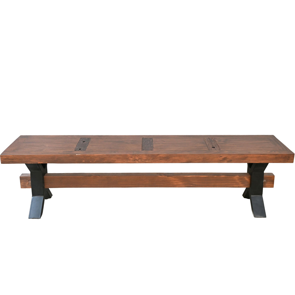 Lakeshore Walnut Bench - 7 Foot