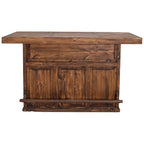 Saloon Bar with Footrail - Brown