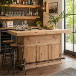 Saloon Bar with Footrail - Honey