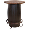 El Caballo Barrel Bar Table