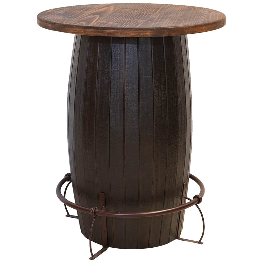 El Caballo Barrel Bar Table