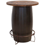 El Caballo Barrel Bar Table