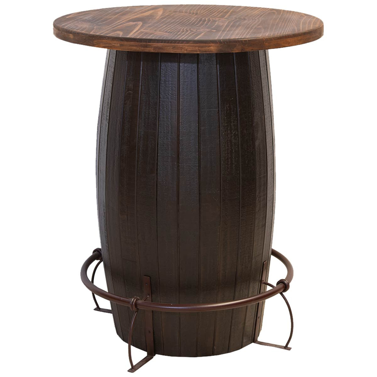 El Caballo Barrel Bar Table