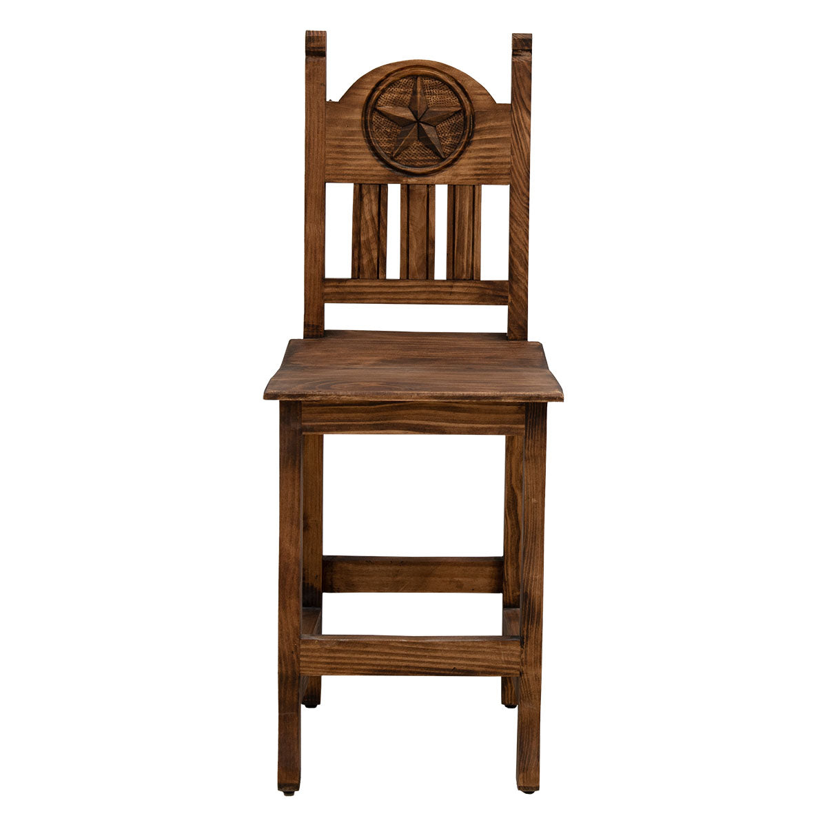Clarence Starred Brown Counter Stool - 24 Inch