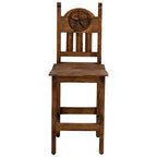 Clarence Stone Starred Brown Counter Stool - 24 Inch