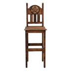 Clarence Stone Starred Brown Counter Stool - 24 Inch