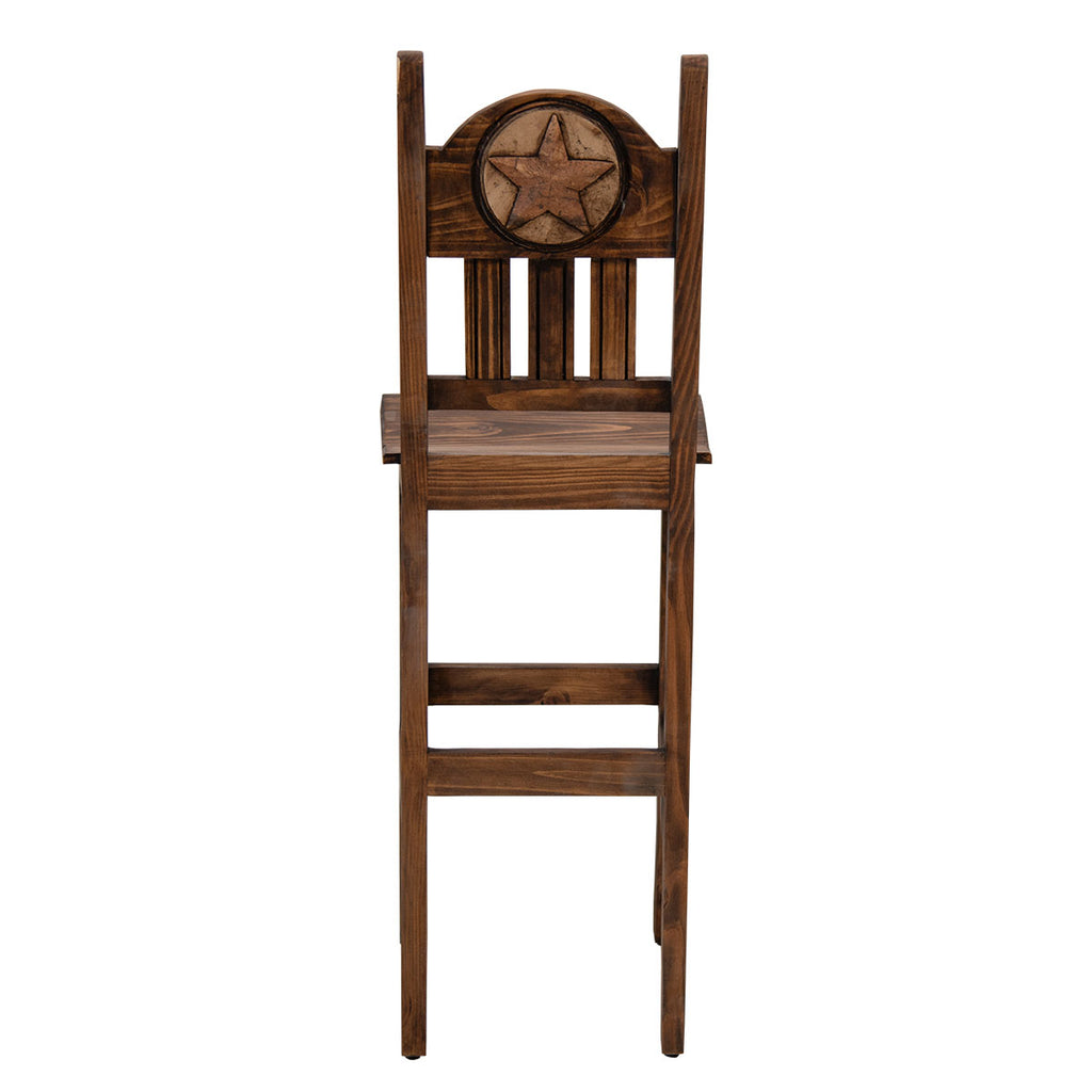 Clarence Stone Starred Brown Counter Stool - 24 Inch