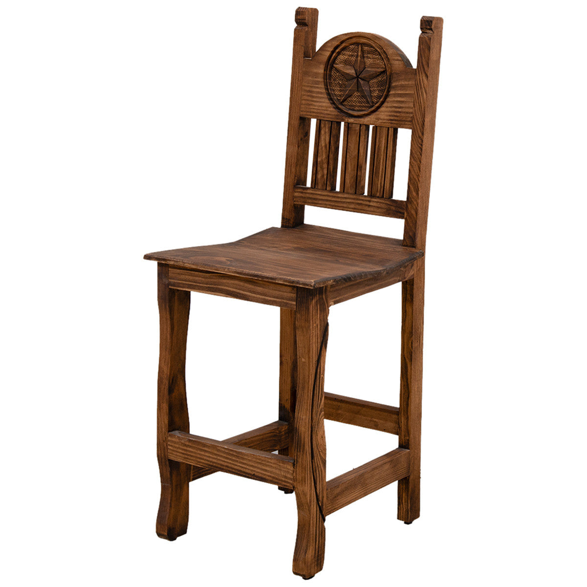 Clarence Starred Brown Barstools