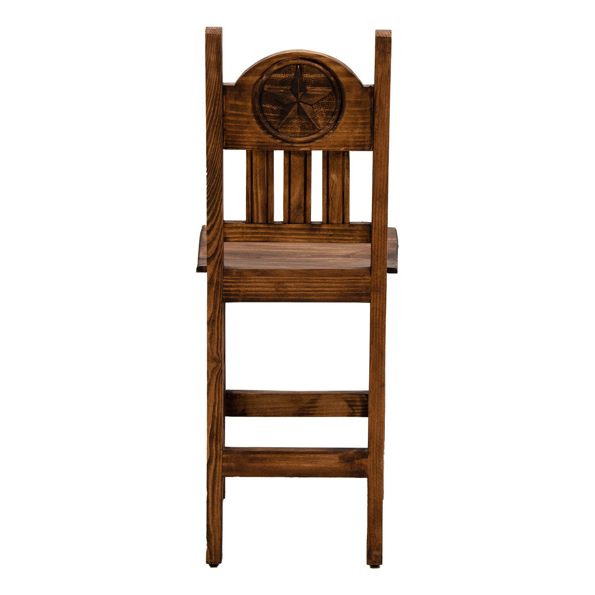 Clarence Starred Brown Barstool - 30 Inch