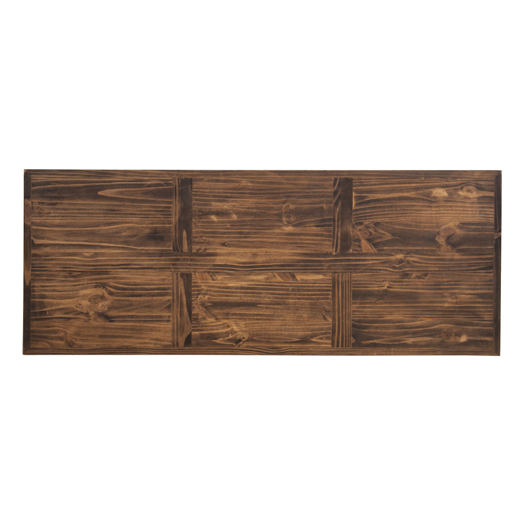 Saloon Star Bar with Footrail - Brown