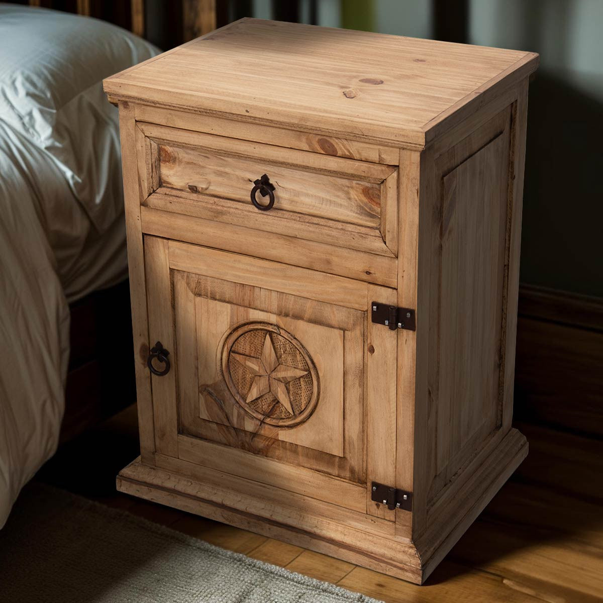 Frankie Star Honey Nightstand - Right