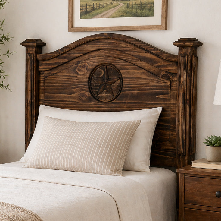Frankie Star Brown Headboard - Twin