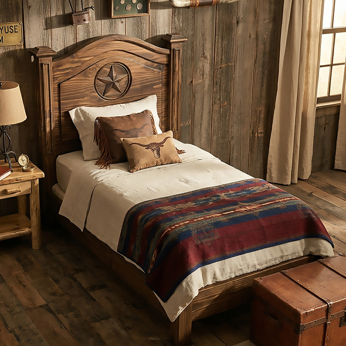 Frankie Star Brown Headboard - Twin