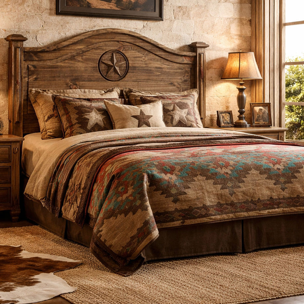 Frankie Star Brown Headboard - Queen