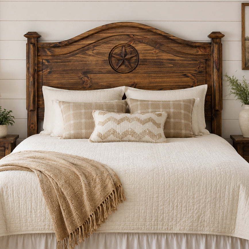 Frankie Star Brown Headboard - Queen