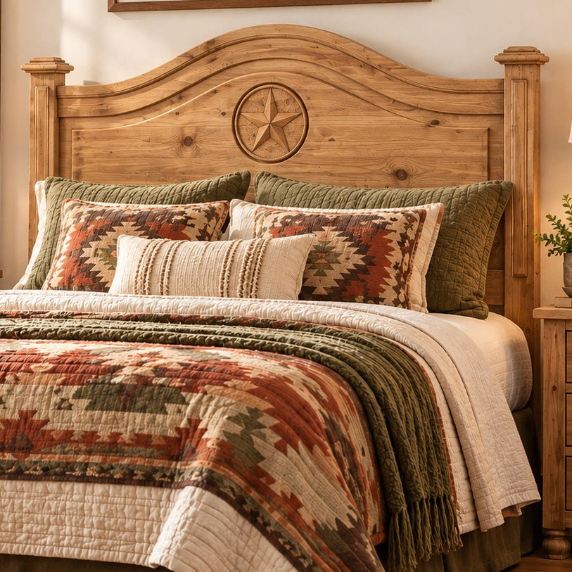 Frankie Star Honey Headboard - Queen