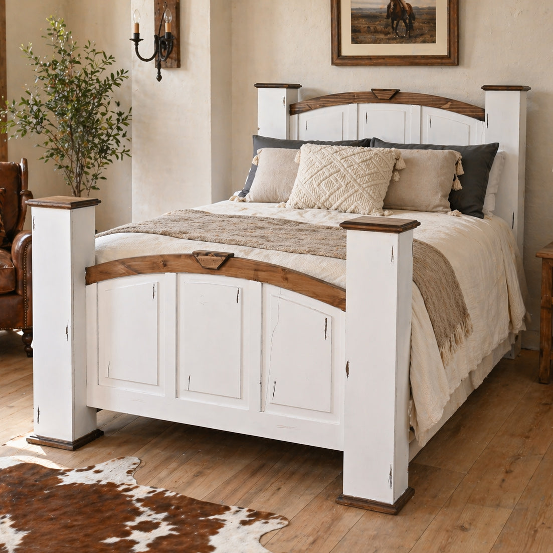 Royal Desert White Bed - Queen