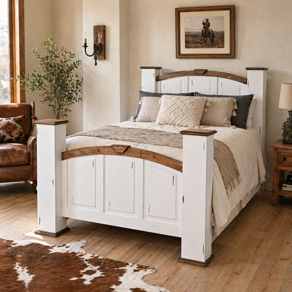 Royal Desert White Bed - Queen