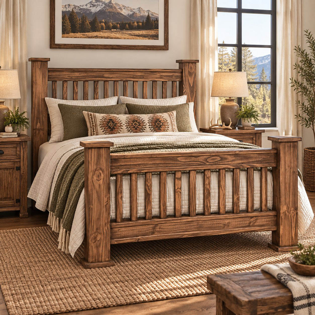 Royal Journey Brown Bed - Queen