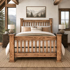 Royal Journey Brown Bed - Queen