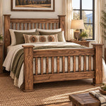 Royal Journey Brown Bed - Queen