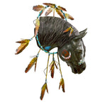 Feather Painted Horse Wall Art