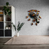 Feather Painted Horse Wall Art
