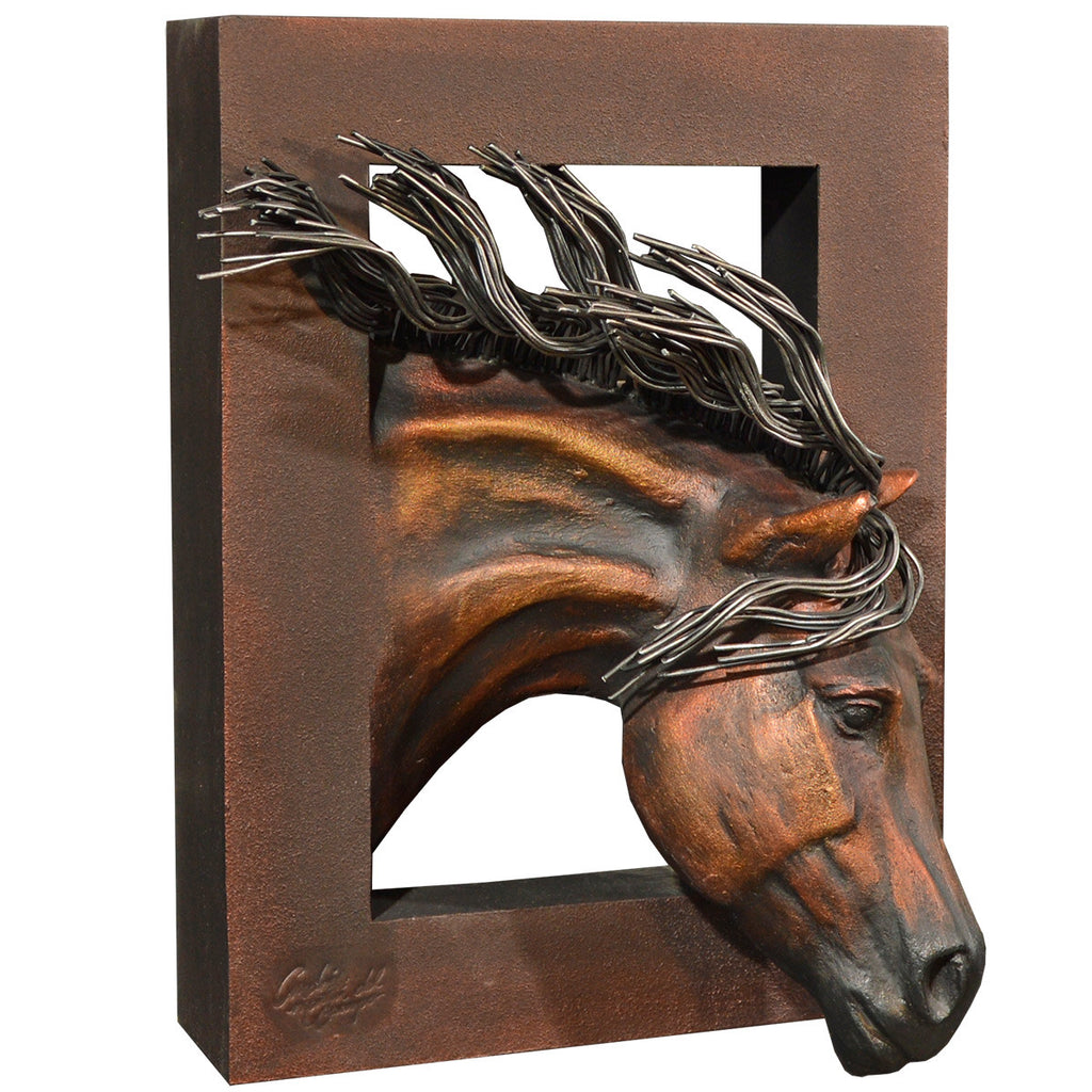 Grazing Right Facing Wall Sculpture