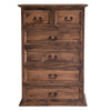 Twisted Top Chest of Drawers - 6 Drawers