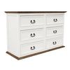 Classic White 6-Drawer Dresser