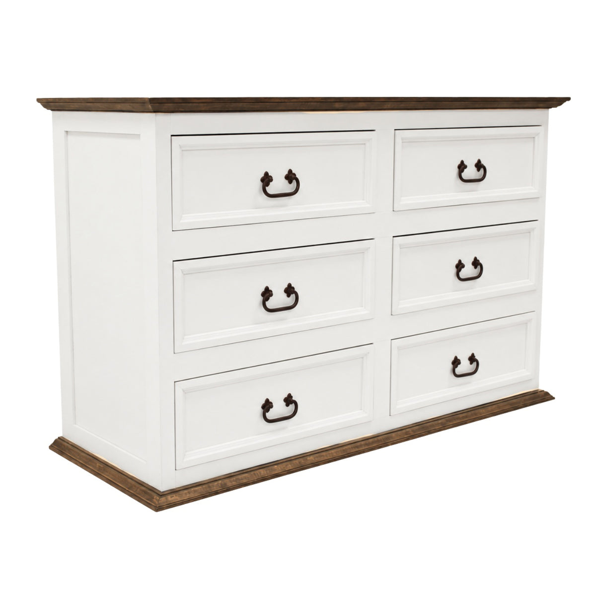 Classic White 6-Drawer Dresser
