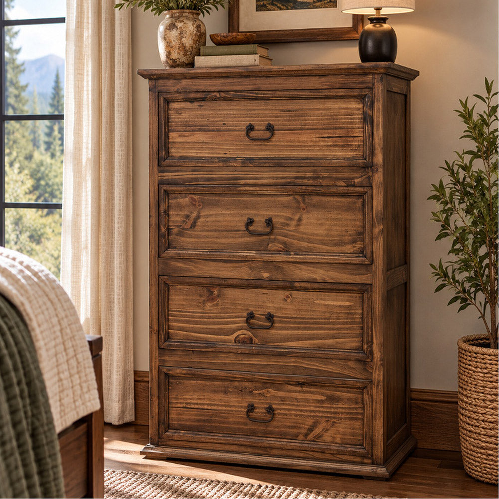 Frankie Brown 4-Drawer Chest