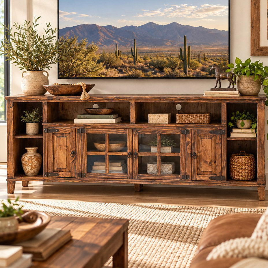 Brown Chambers TV Stand - 84 Inch
