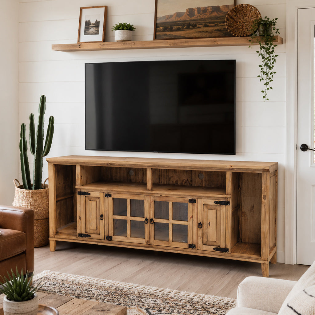 Natural Chambers TV Stand - 84 Inch