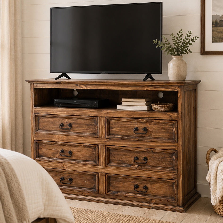 Manor Brown Media Chest
