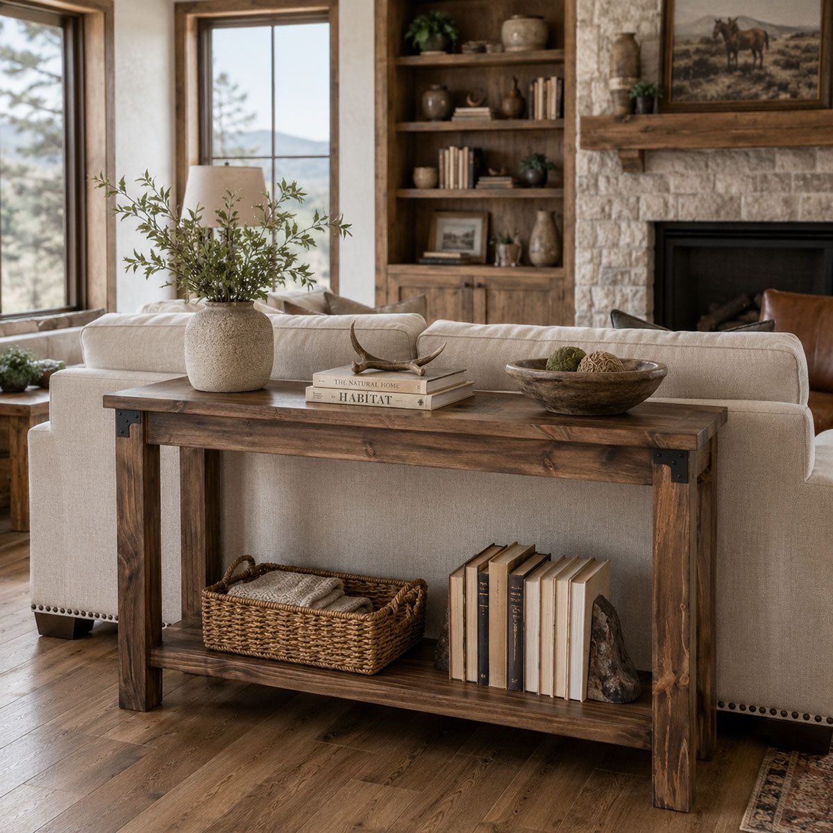 Lakeshore Walnut Sofa Table