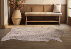 Brown Specked Tan Cowhide Rugs