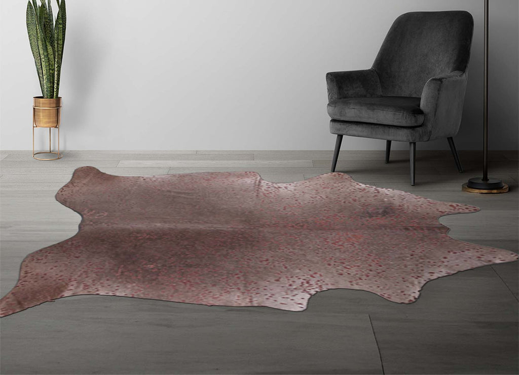 Brown Specked Cowhide Rug - Large