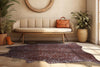 Silver Specked Brown Cowhide Rug - Medium