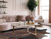 Turquoise Specked Brown Cowhide Rug - Medium