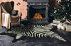 Lime Zebra Cowhide Rug - Large