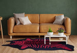 Scarlet Zebra Cowhide Rug - Large